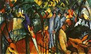 August Macke Zoological Garden I oil on canvas